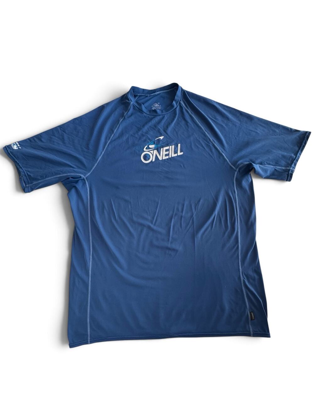 ONeill Mens 2XL Blue 24-7 Quick Dry Rashguard Short Sleeve Surf Swim Tee 2X